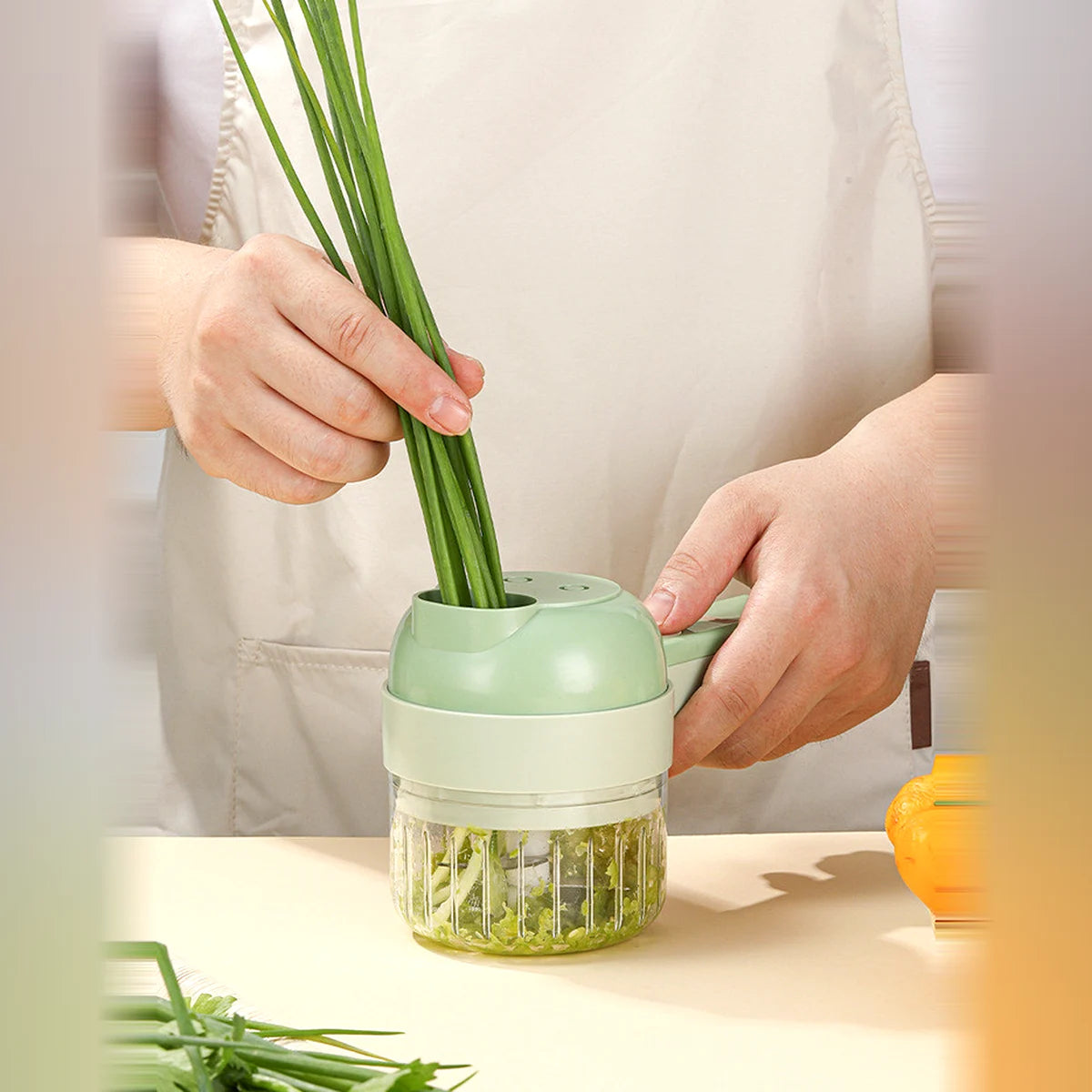 coupe legumes electrique ciboule